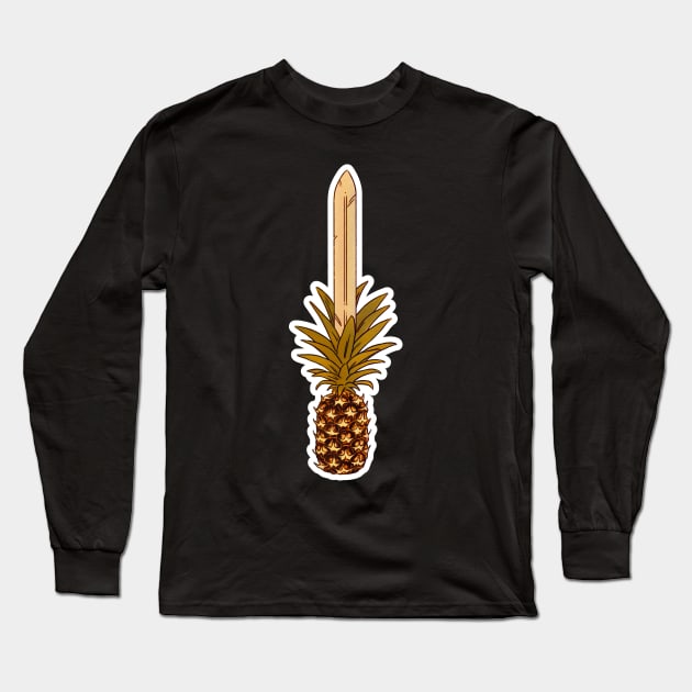 Pineapple Slashyfruit Long Sleeve T-Shirt by Newdlebobs